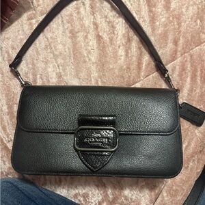 Coach Black Leather Shoulder Bag